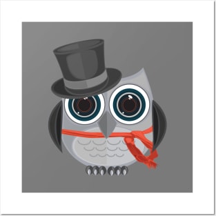 Top Hat Owl Posters and Art